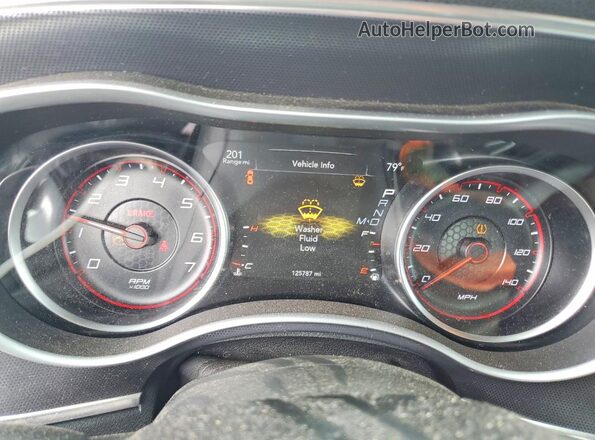 2C3CDXHG0JH291127 2018 DODGE CHARGER Burgundy Instrument cluster view