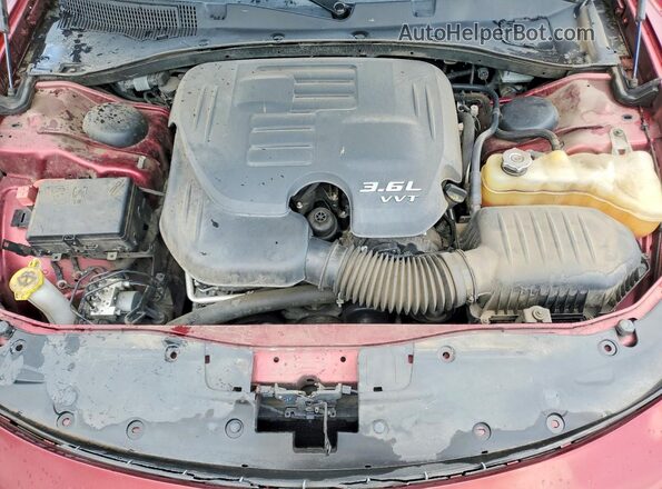 2C3CDXHG0JH291127 2018 DODGE CHARGER Burgundy Rear interior view
