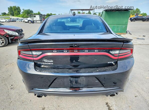 2C3CDXHG0NH149687 2022 DODGE CHARGER Black Вид ззаду