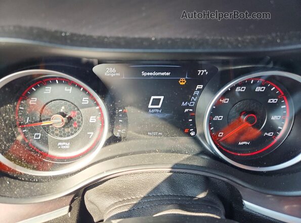 2C3CDXHG0NH149687 2022 DODGE CHARGER Black Вид щитка приладів