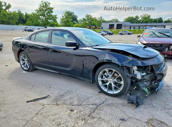 2C3CDXHG0NH149687 2022 DODGE CHARGER Black Передня права чверть