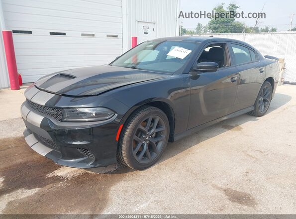 2C3CDXHG0PH588200 2023 DODGE CHARGER Black Передня ліва чверть