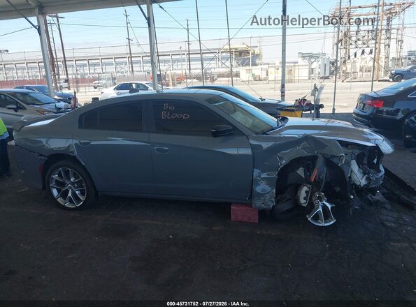 2C3CDXHG0PH642546 2023 DODGE CHARGER Gray Widok wnętrza z tyłu