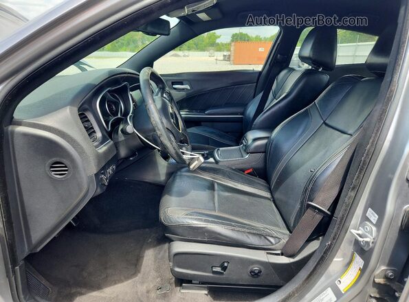 2C3CDXHG1GH139088 2016 DODGE CHARGER Серебряный Вид салона спереди