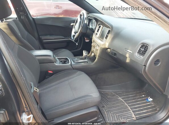 2C3CDXHG1GH174164 2016 DODGE CHARGER Серый Вид салона спереди