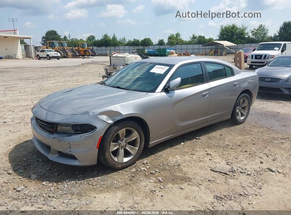 2C3CDXHG1GH178456 2016 DODGE CHARGER Gray Առջևի ձախ երեք քառորդ տեսարան