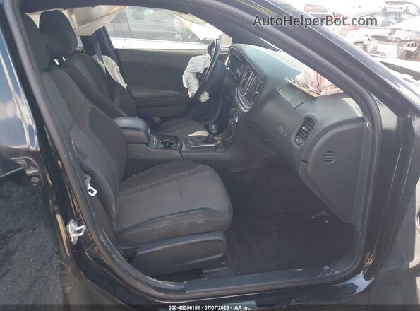 2C3CDXHG1GH192728 2016 DODGE CHARGER Черный Вид салона спереди