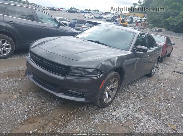 2C3CDXHG1GH222035 2016 DODGE CHARGER Gray წინა მარცხენა ხედი სამი მეოთხედიდან