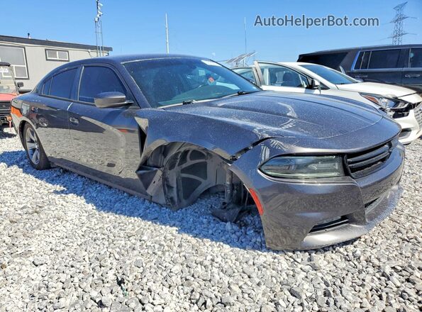 2C3CDXHG1GH227834 2016 DODGE CHARGER Gray Przód prawy