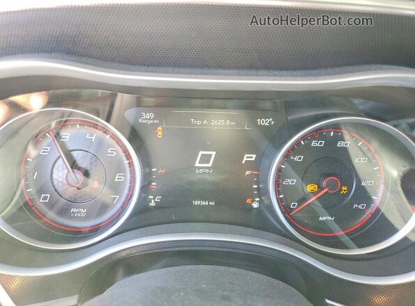 2C3CDXHG1GH227834 2016 DODGE CHARGER Gray Widok zestawu wskaźników