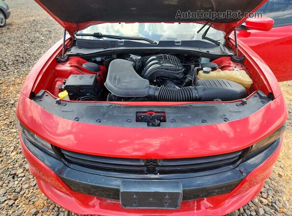2C3CDXHG1GH328128 2016 DODGE CHARGER Red უკანა სალონის ხედი