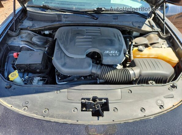 2C3CDXHG1HH551836 2017 DODGE CHARGER Charcoal Vista interior trasera