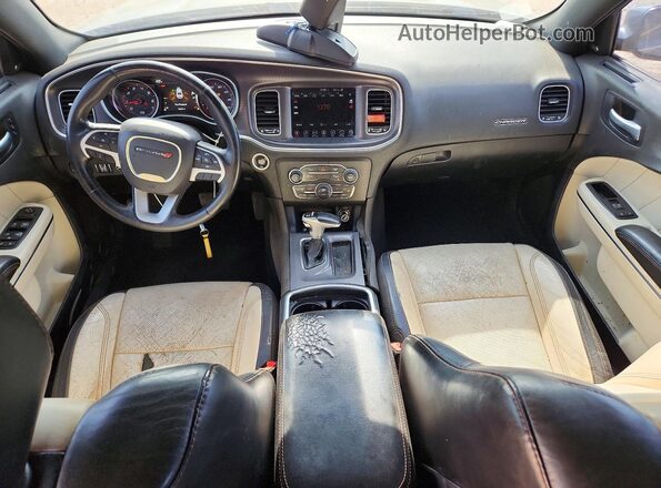 2C3CDXHG1HH575148 2017 DODGE CHARGER Charcoal Вид панелі приладів