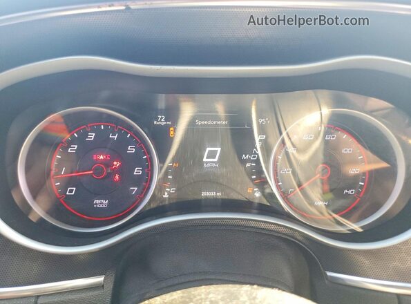 2C3CDXHG1JH125604 2018 DODGE CHARGER Black Instrument cluster view
