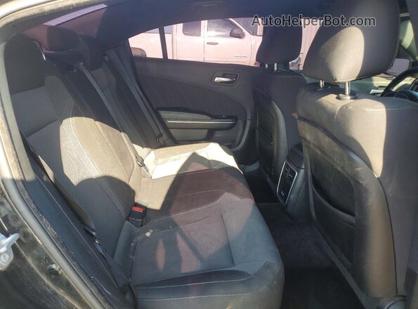 2C3CDXHG1JH125604 2018 DODGE CHARGER Black Rear seats view