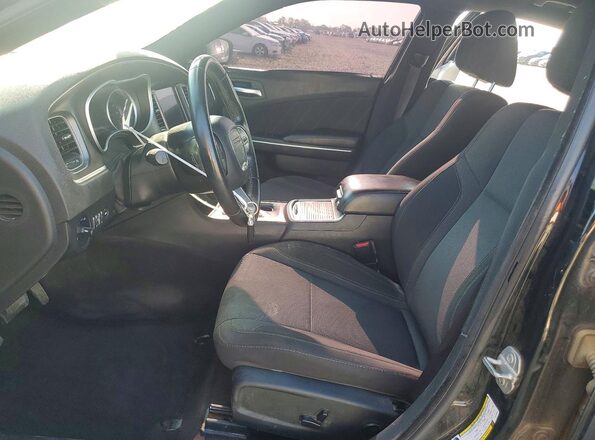 2C3CDXHG1JH125604 2018 DODGE CHARGER Black Front interior view