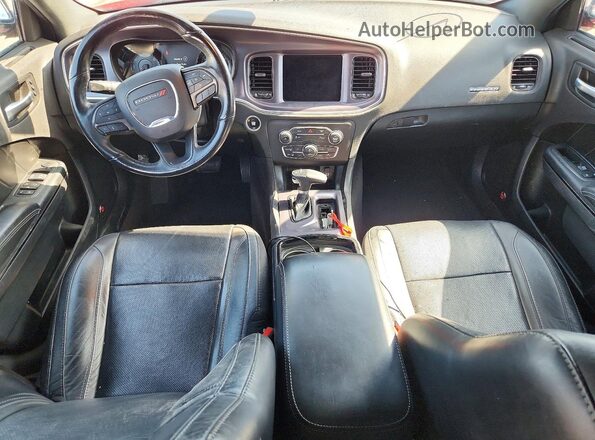 2C3CDXHG1JH230045 2018 DODGE CHARGER Red Dashboard view
