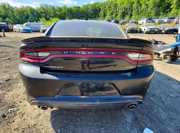 2C3CDXHG1KH567090 2019 DODGE CHARGER Black Rear view