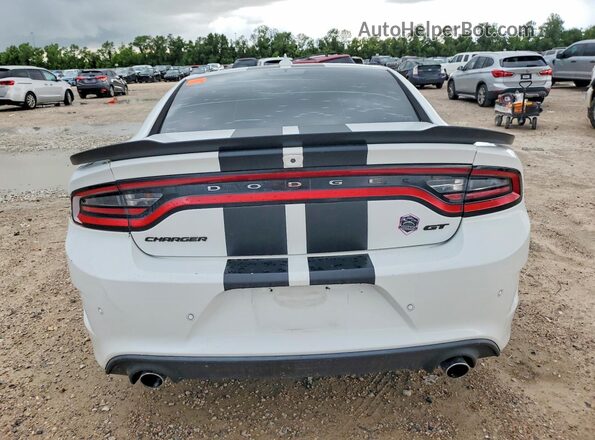 2C3CDXHG1KH728697 2019 DODGE CHARGER White Вид ззаду
