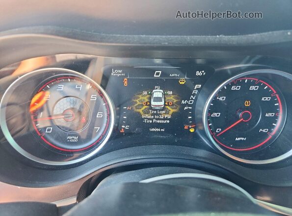 2C3CDXHG1KH740462 2019 DODGE CHARGER Gray Widok zestawu wskaźników