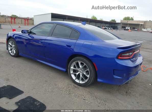 2C3CDXHG1LH133043 2020 DODGE CHARGER Blue Tył lewy