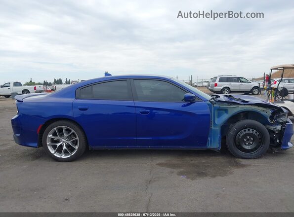 2C3CDXHG1LH133043 2020 DODGE CHARGER Blue Widok wnętrza z tyłu