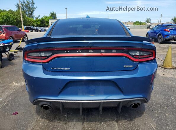 2C3CDXHG1LH177379 2020 DODGE CHARGER Blue Հետևի տեսք