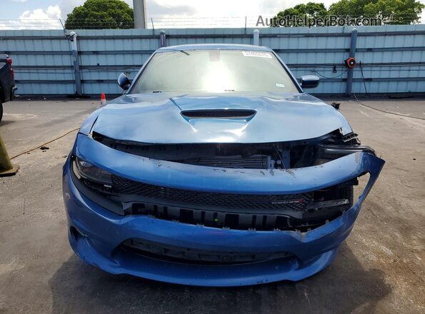 2C3CDXHG1LH177379 2020 DODGE CHARGER Blue Դիմացի տեսք