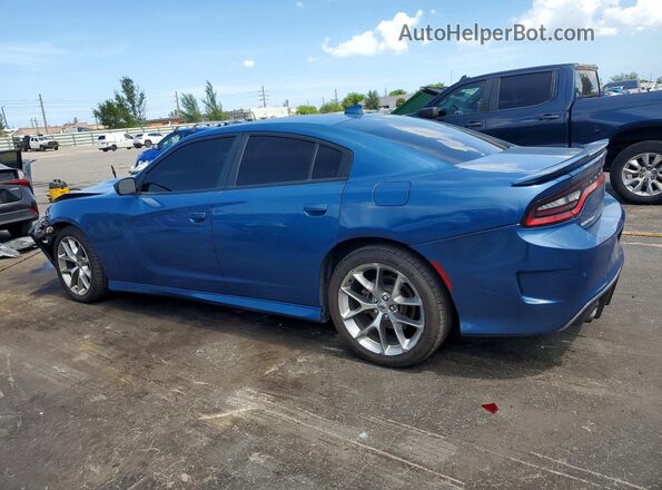 2C3CDXHG1LH177379 2020 DODGE CHARGER Blue Հետևի ձախ