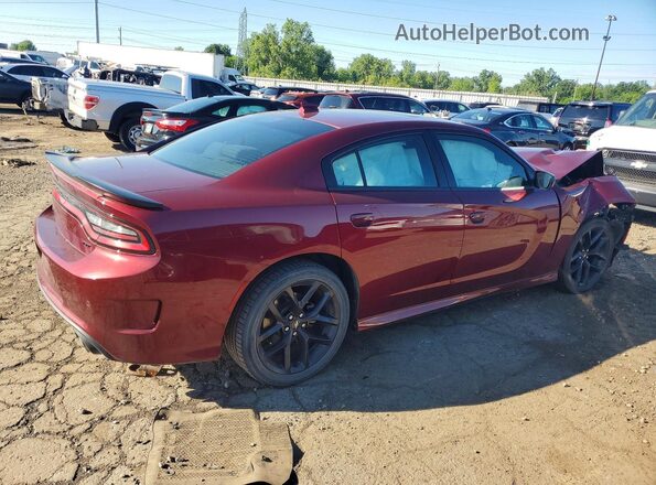 2C3CDXHG1MH640221 2021 DODGE CHARGER Burgundy Հետևի աջ