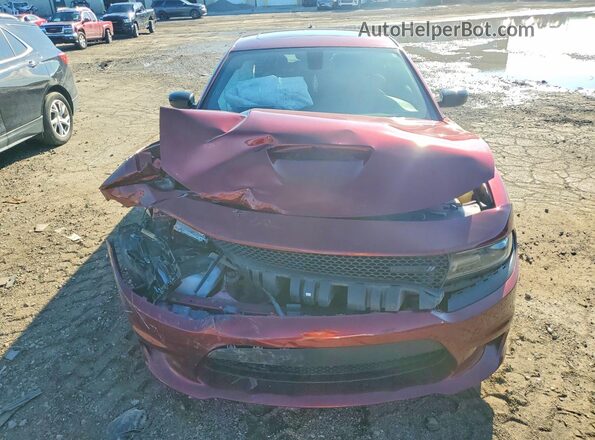 2C3CDXHG1MH640221 2021 DODGE CHARGER Burgundy Դիմացի տեսք