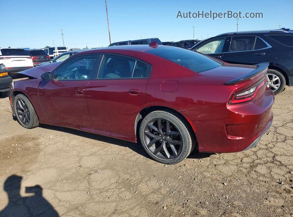 2C3CDXHG1MH640221 2021 DODGE CHARGER Burgundy Հետևի ձախ