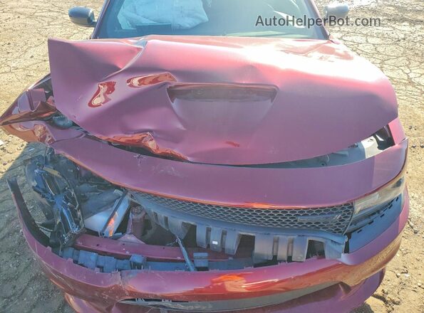 2C3CDXHG1MH640221 2021 DODGE CHARGER Burgundy Սալոնի հետևի տեսք