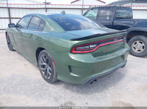 2C3CDXHG1MH643667 2021 DODGE CHARGER Green Tył lewy