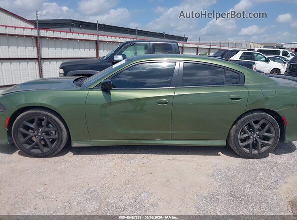 2C3CDXHG1MH643667 2021 DODGE CHARGER Green Widok wnętrza 360 stopni