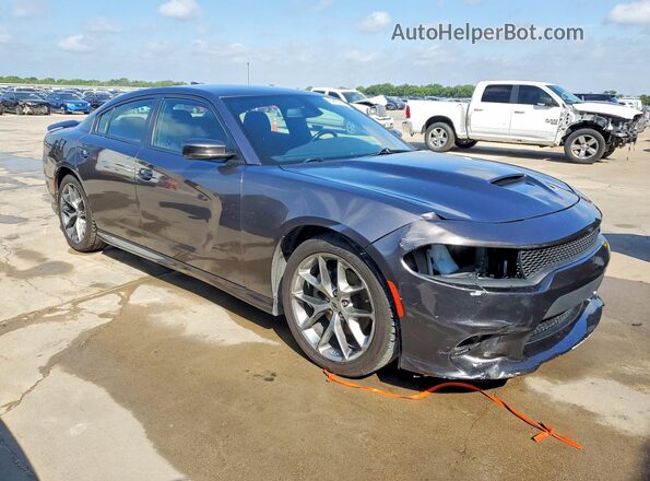 2C3CDXHG1NH186019 2022 DODGE CHARGER Gray Передня права чверть