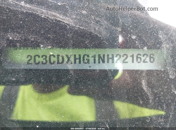 2C3CDXHG1NH221626 2022 DODGE CHARGER Черный Вид подкапотного пространства