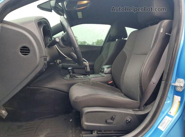 2C3CDXHG2GH138838 2016 DODGE CHARGER Синий Вид салона спереди