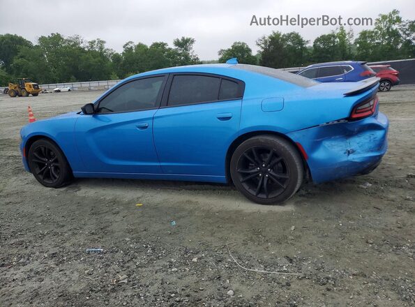 2C3CDXHG2GH138838 2016 DODGE CHARGER Синий Задняя левая четверть