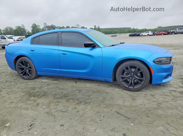 2C3CDXHG2GH138838 2016 DODGE CHARGER Синий Передняя правая четверть