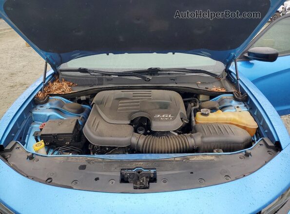 2C3CDXHG2GH138838 2016 DODGE CHARGER Синий Вид задней части салона
