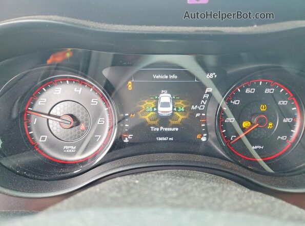 2C3CDXHG2GH138838 2016 DODGE CHARGER Синий Вид щитка приборов
