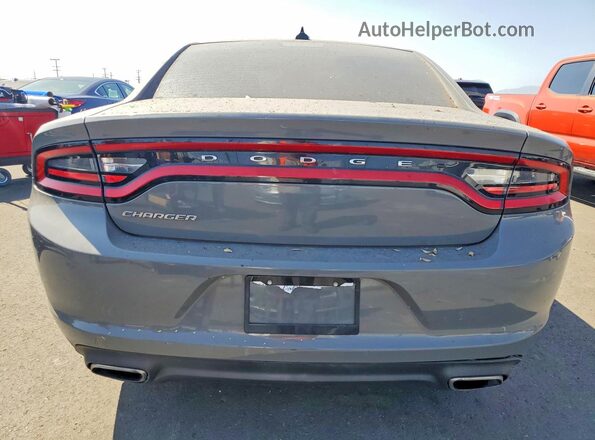 2C3CDXHG2HH528338 2017 DODGE CHARGER Gray Հետևի տեսք