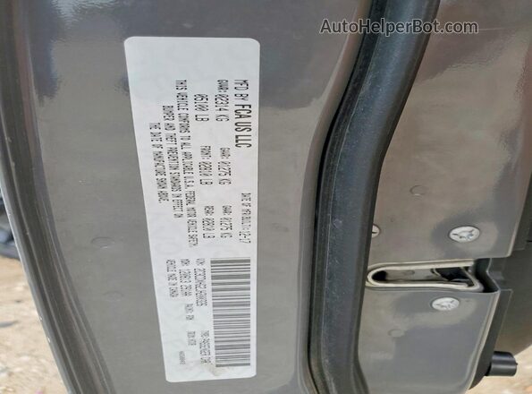 2C3CDXHG2JH200326 2018 DODGE CHARGER Gray Vista de la etiqueta del VIN