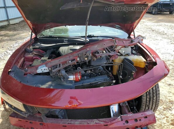 2C3CDXHG2JH215781 2018 DODGE CHARGER Бордовый Вид задней части салона
