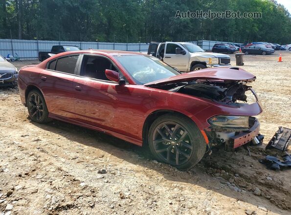 2C3CDXHG2JH215781 2018 DODGE CHARGER Бордовый Передняя правая четверть