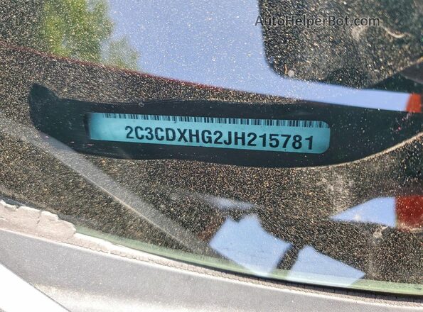 2C3CDXHG2JH215781 2018 DODGE CHARGER Бордовый Вид подкапотного пространства
