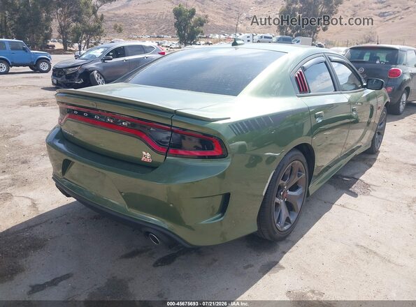 2C3CDXHG2JH221001 2018 DODGE CHARGER Green Հետևի աջ