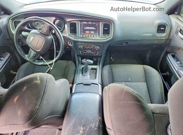 2C3CDXHG2KH625885 2019 DODGE CHARGER Blue Dashboard view