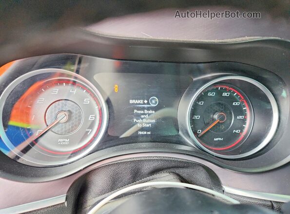2C3CDXHG2KH625885 2019 DODGE CHARGER Blue Instrument cluster view